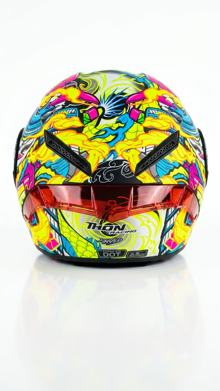 Casco De Motocicleta Iron Racing Certificacion DOT Talla XL - Imagen 3