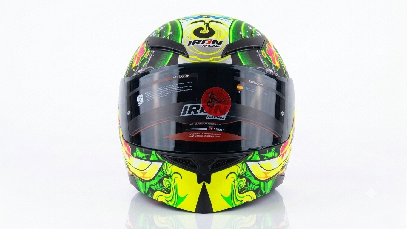 Casco De Motocicleta Iron Racing Certificacion DOT Talla XL - Imagen 4