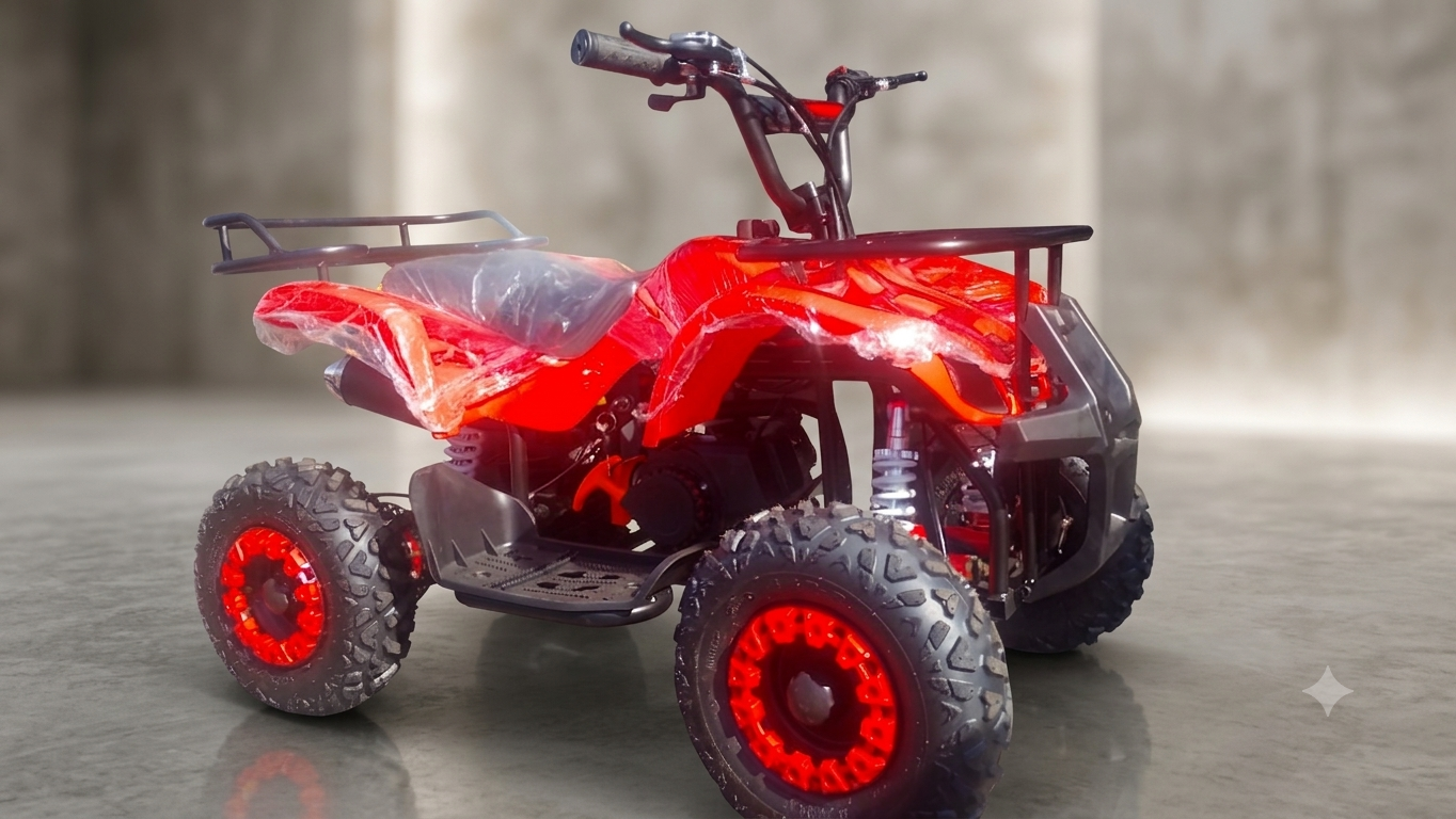Cuatrimoto Infantil Color Roja Motor 50cc - Imagen 4