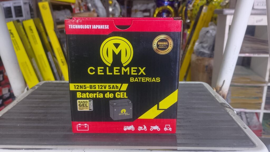 Bateria De GEL 12N5-BS 12v 5Ah Celemex