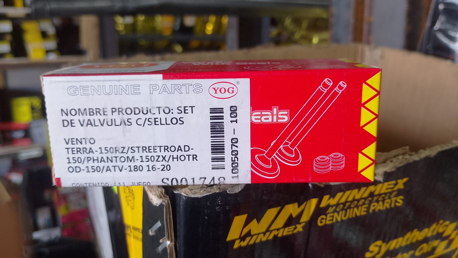 Set De Valvulas Con Sellos Para Motoneta Vento Terra-150RZ/Streetroad-150/Phantom-150ZX/Hotrod-150/ATV-180
