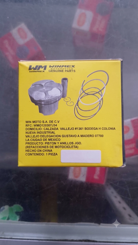 Juego De Piston Con Anillos Completo Para Motocicleta AT110