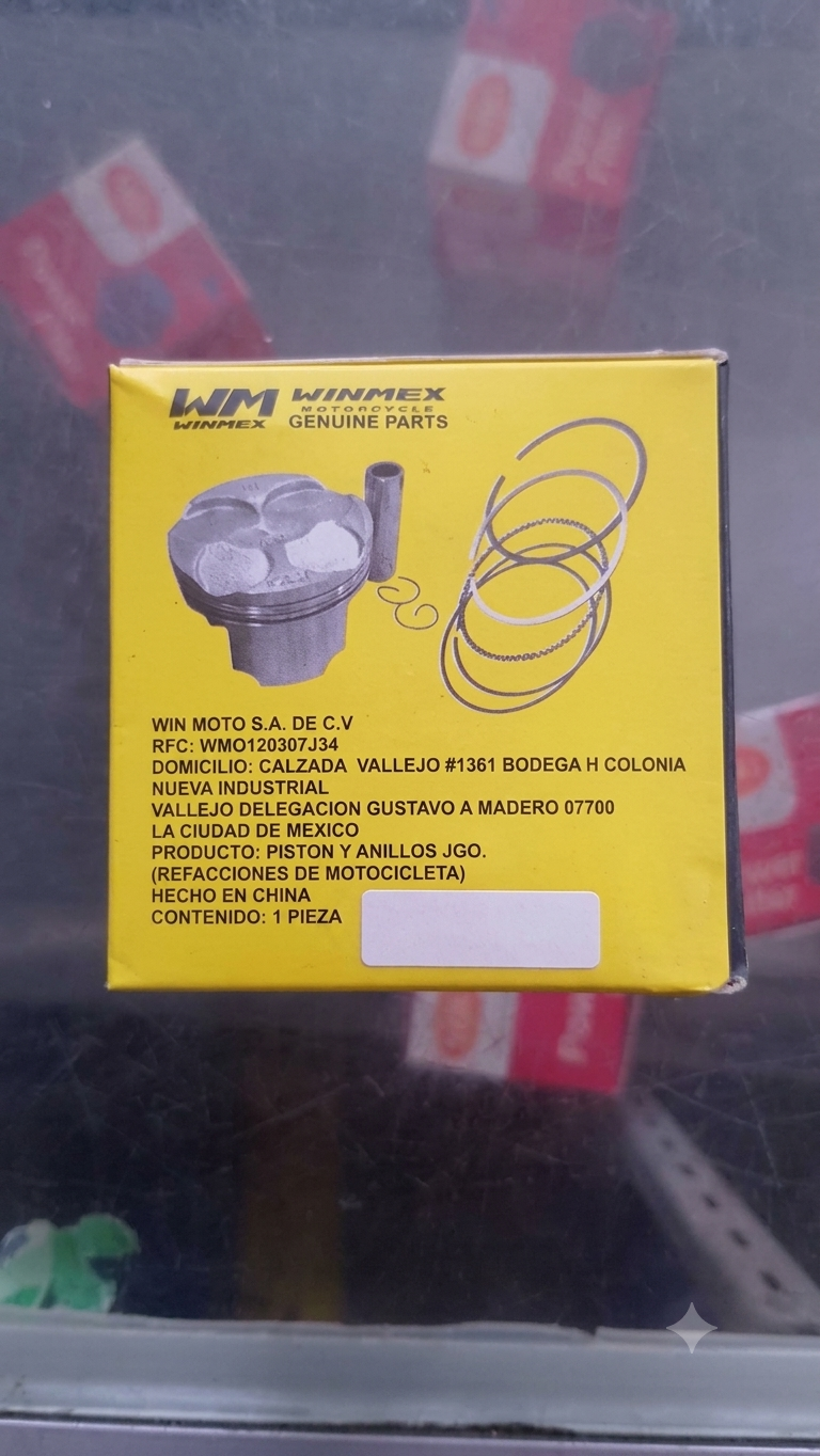 Juego De Piston Con Anillos Completo Para Motocicleta AT110