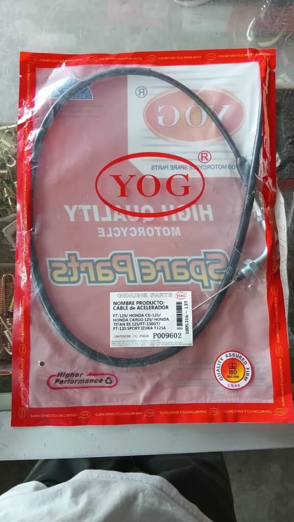 Cable De Acelerador FT-125/Honda CG-125/Cargo 125/Titan ES 125/FT-150GT/FT-125 SPORT